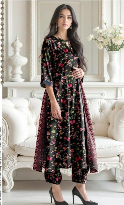 Sapphire-Khaddar Digital Printed 3pc-7