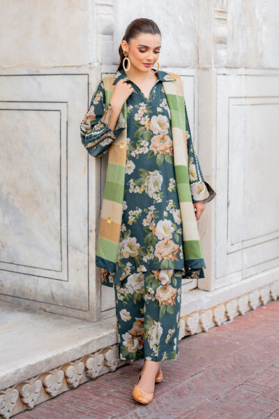 Unstitch Printed Khaddar 3pc