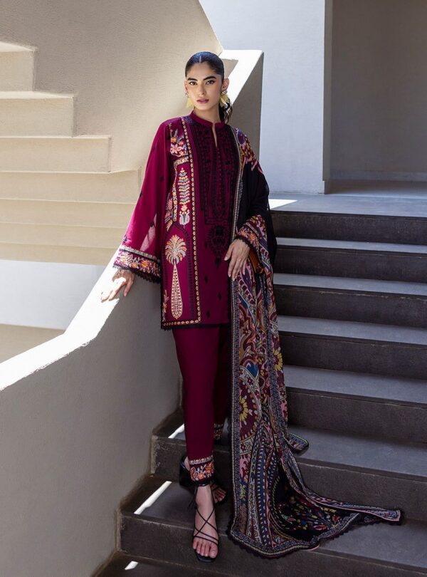 Zainab Chottani-Dhanak Embroidered 3pc Suit