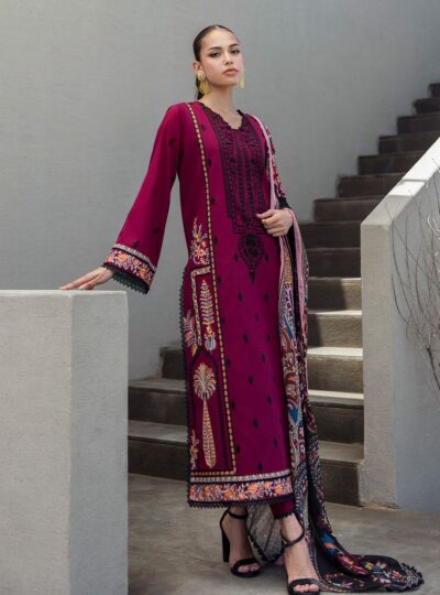 Zainab Chottani-Dhanak Embroidered 3pc Suit