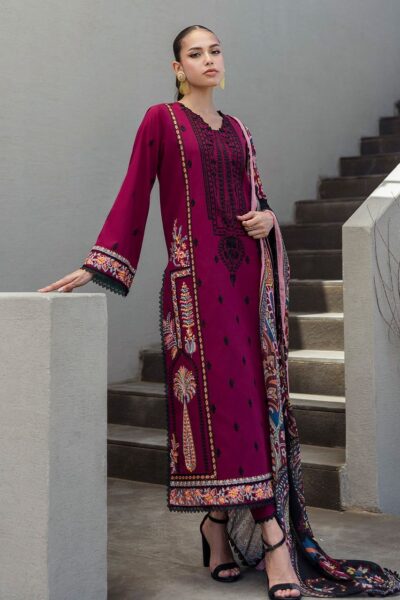 Zainab Chottani-Dhanak Embroidered 3pc Suit