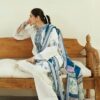 Zara Shahjahan Embroidered Linen 3pc with Zari Wool Shawl