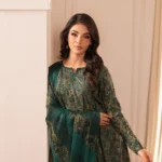 Zarif-Linen Printed All Over 3pc