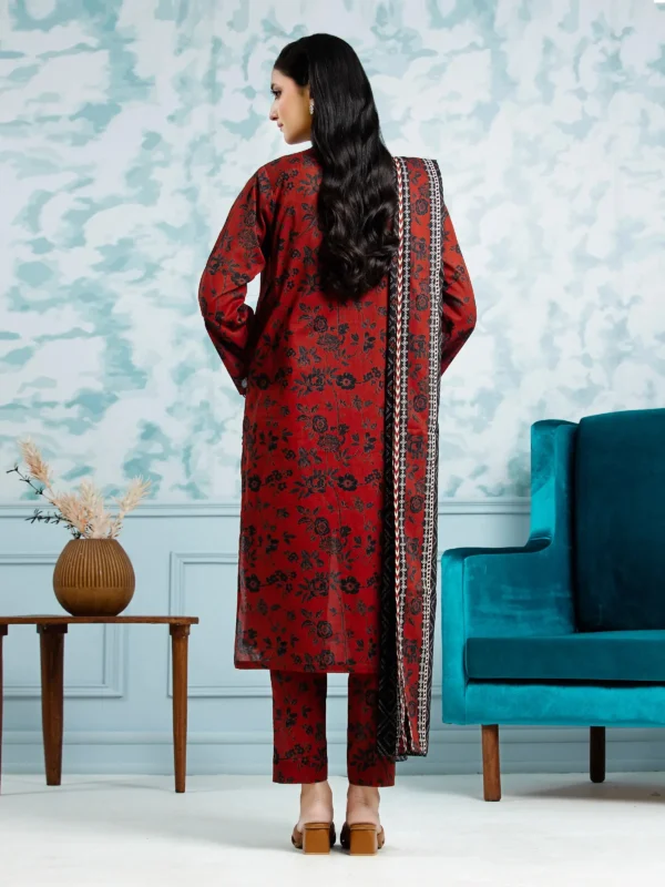 edenrobe-3pc Printed Linen