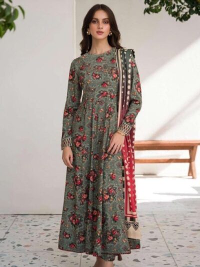premium Khaddar Digital Printed 3pc winter collection