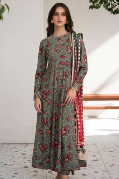 premium Khaddar Digital Printed 3pc winter collection