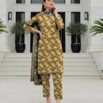 Digital Printed Karandi with Wool Shawl (036)