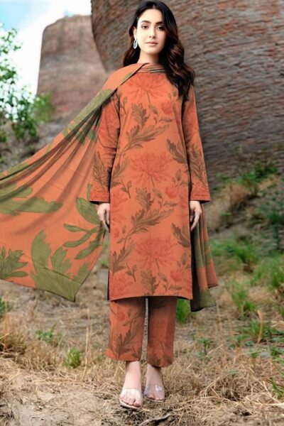 Digital Printed Karandi with Wool Shawl (032)