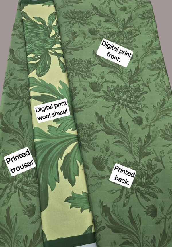 Digital Printed Karandi with Wool Shawl (037)