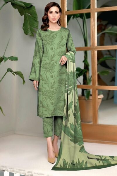 Digital Printed Karandi with Wool Shawl (037)