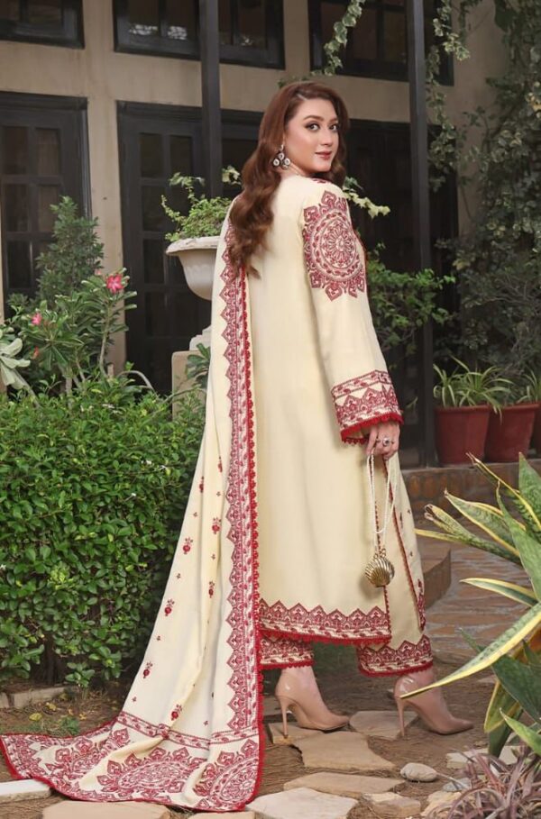 Aneelas-Dhanak Heavy Embroidered 3pc Dress