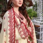 Aneelas-Dhanak Heavy Embroidered 3pc Dress