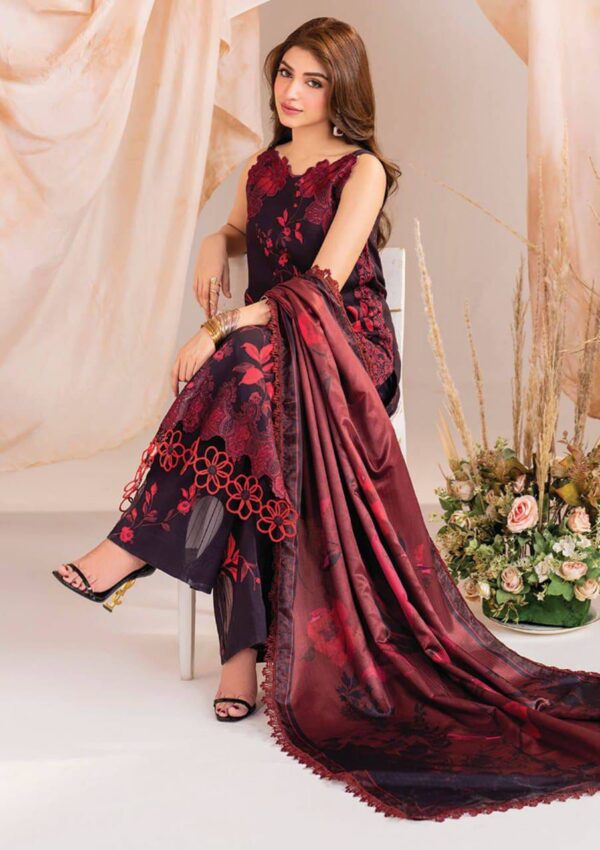 Asifa & Nabeel-Karandi Printed 3pc with Patches