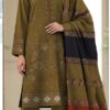 Bareeze-Embroidered 3pc with Rangoli Shawl