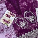 Baroque-Digital Printed Khaddar with Embroidered Patches
