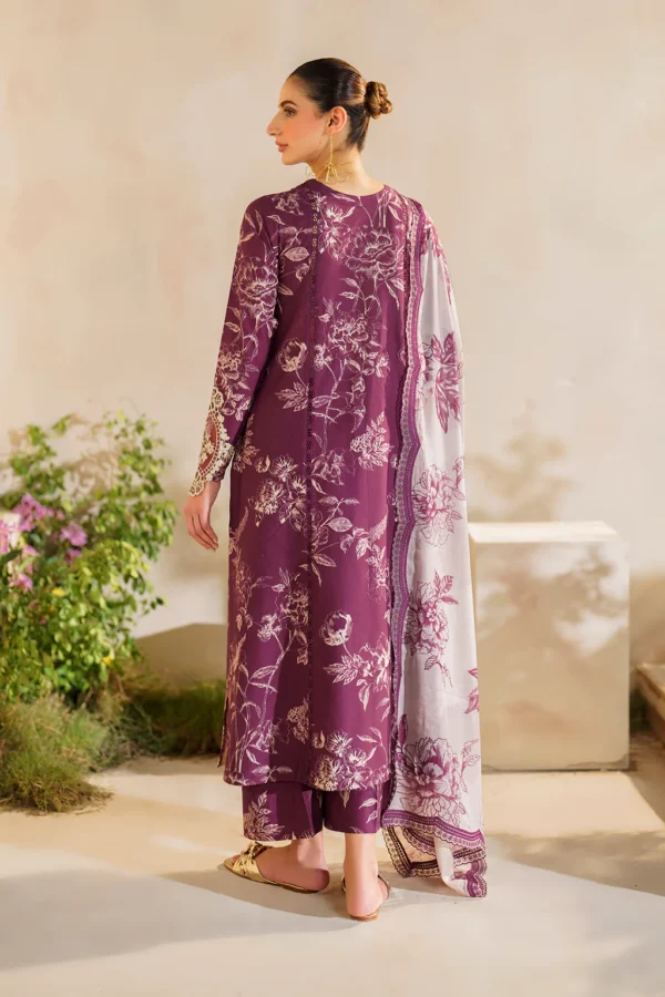 Baroque-Digital Printed Khaddar with Embroidered Patches