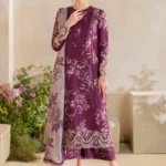 Baroque-Digital Printed Khaddar with Embroidered Patches