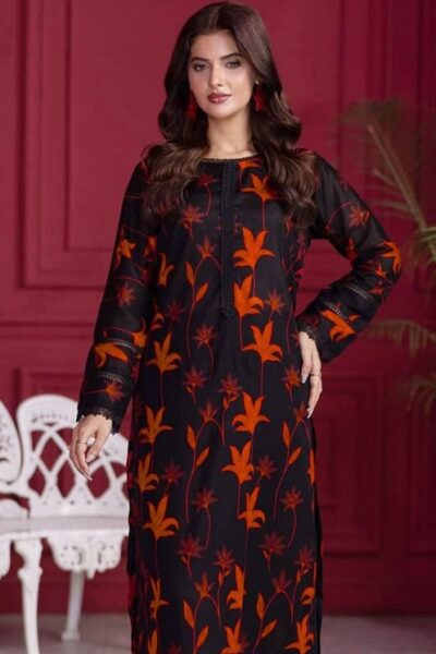 Digital Printed Karandi with Wool Shawl (026)