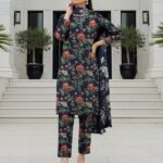 Digital Printed Karandi with Wool Shawl (029)