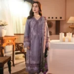 Heavy Embroidered Dhanak 3pc Suit