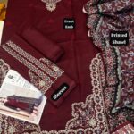 Dhanak with Pashmina wool Shawl 3Pc