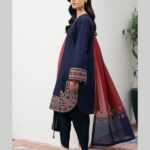 Jazmin-Embroidered Dhanak 3pc-Winter Collection