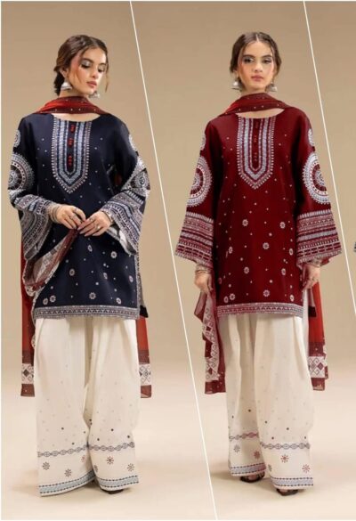 Jazmine-Dhanak Embroidered 3pc