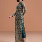 Kanwal Malik-Zaira moss green Partywear Dress