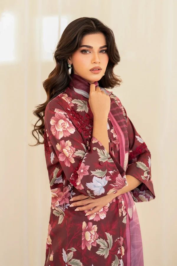 Luxury Digital Printed Slub Khaddar 3pc