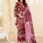 Luxury Digital Printed Slub Khaddar 3pc
