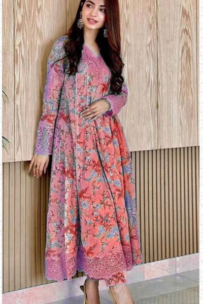 Luxury Printed Lawn with Chiffon Dupatta