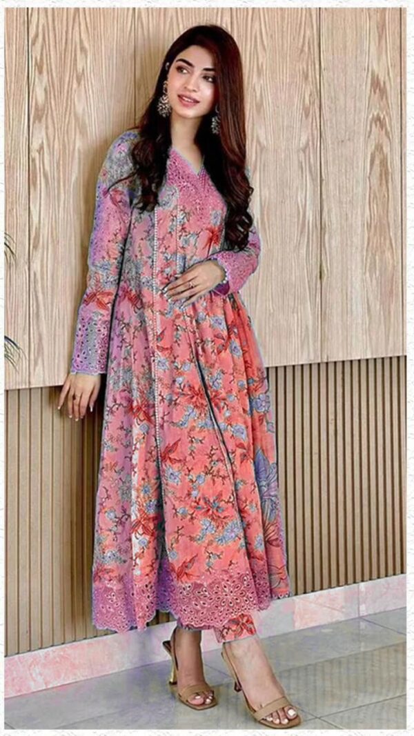 Luxury Printed Lawn with Chiffon Dupatta