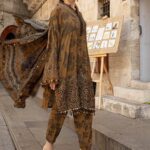 Maria B-Embroidered Dhanak 3pc Suit