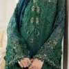 Maria B-Embroidered Emerald Chiffon Partywear 3pc