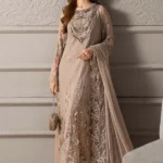Maria B-Luxury Embroidered Chiffon Partywear suit