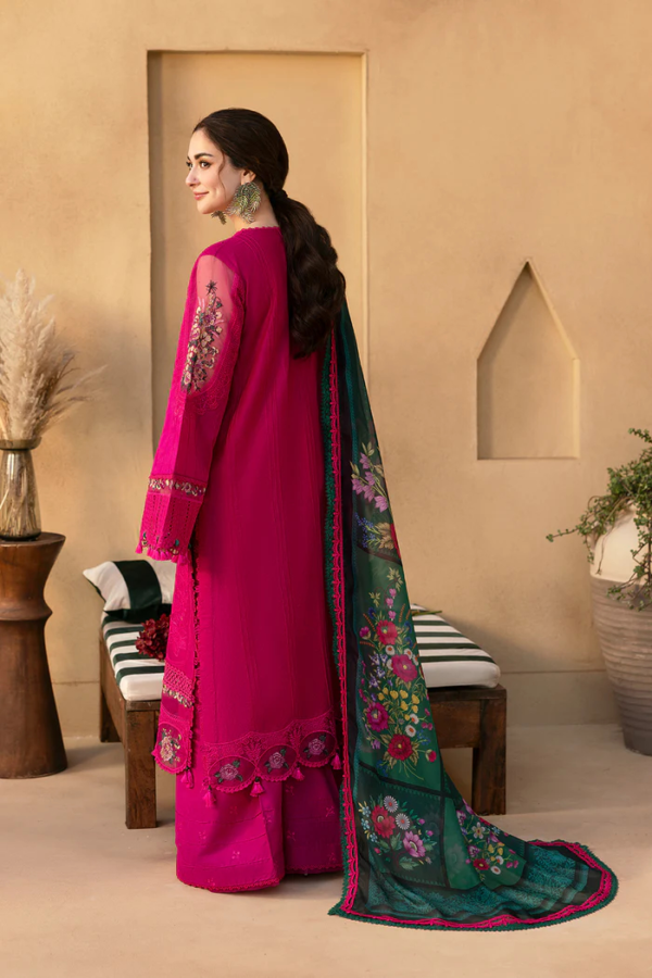 Saira Rizwan-Full Heavy Embroiered Dhanak 3pc