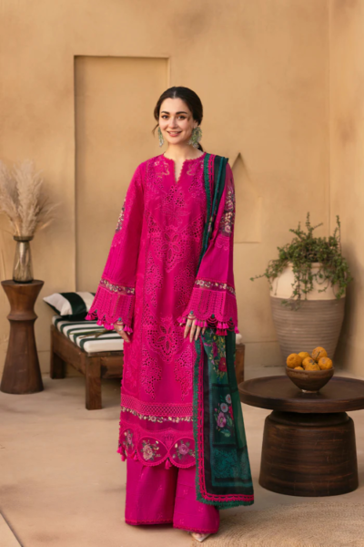 Saira Rizwan-Full Heavy Embroiered Dhanak 3pc
