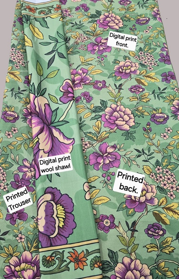 Digital Printed Karandi with Wool Shawl (031)