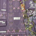 Heavy Embroidered Dhanak 3pc Suit