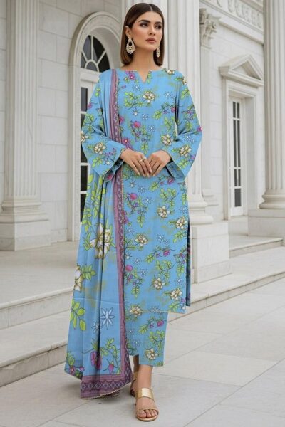 Digital Printed Karandi with Wool Shawl (033)