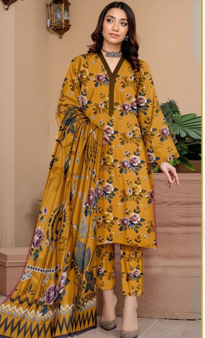 Bonanza-Imaan Printed Khaddar 3pc Collection