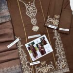 Sapphire- Dhanak Embroidered 3pc winter suit