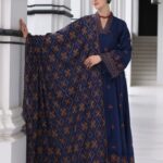 Bareeze- Unstich Embroidered 3pc+ Emboidered Shawl