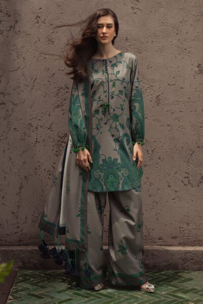 Printed Airjet Khaddar 3pc+Printed Khaddar Dupatta