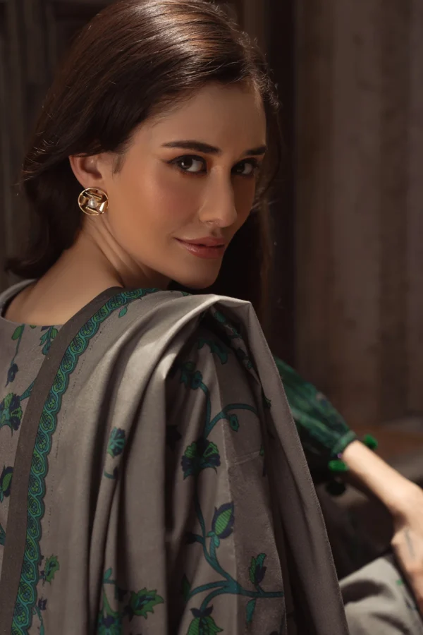 Printed Airjet Khaddar 3pc+Printed Khaddar Dupatta