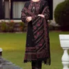 Embroidered Dhanak 3pc with Heavy Embroidered Shawl