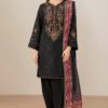 Jazmin-Heavy Embroidered Dhanak 3pc