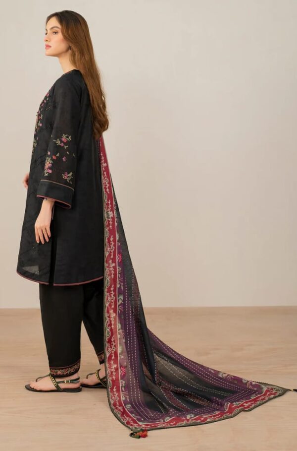 Jazmin-Heavy Embroidered Dhanak 3pc