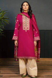 Kokum-Dhanak Fully Embroidered 3pc