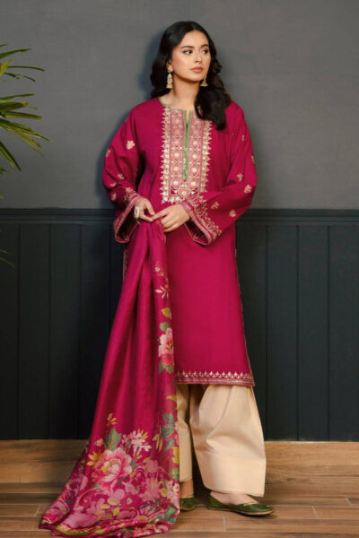 Kokum-Dhanak Fully Embroidered 3pc